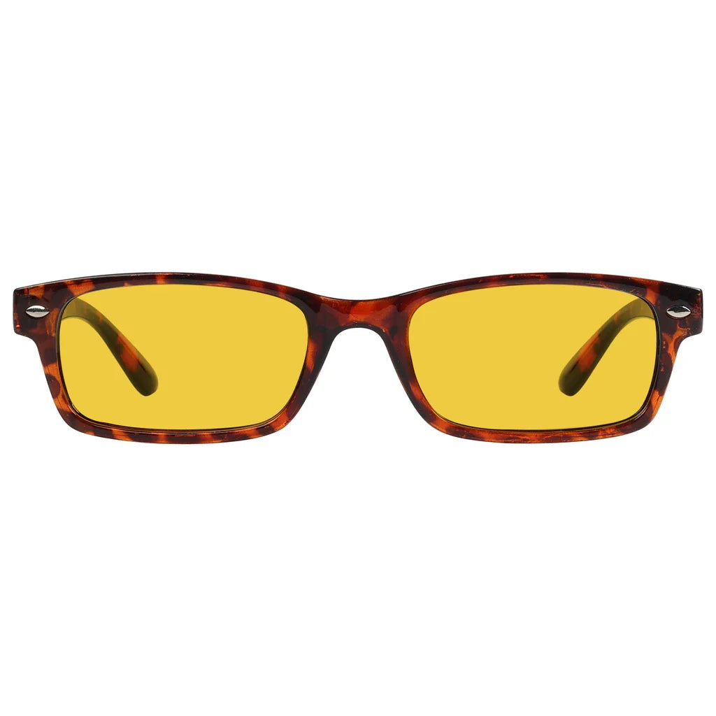 Amber Tinted Blue Light Blocking Reading Glasses Women Men