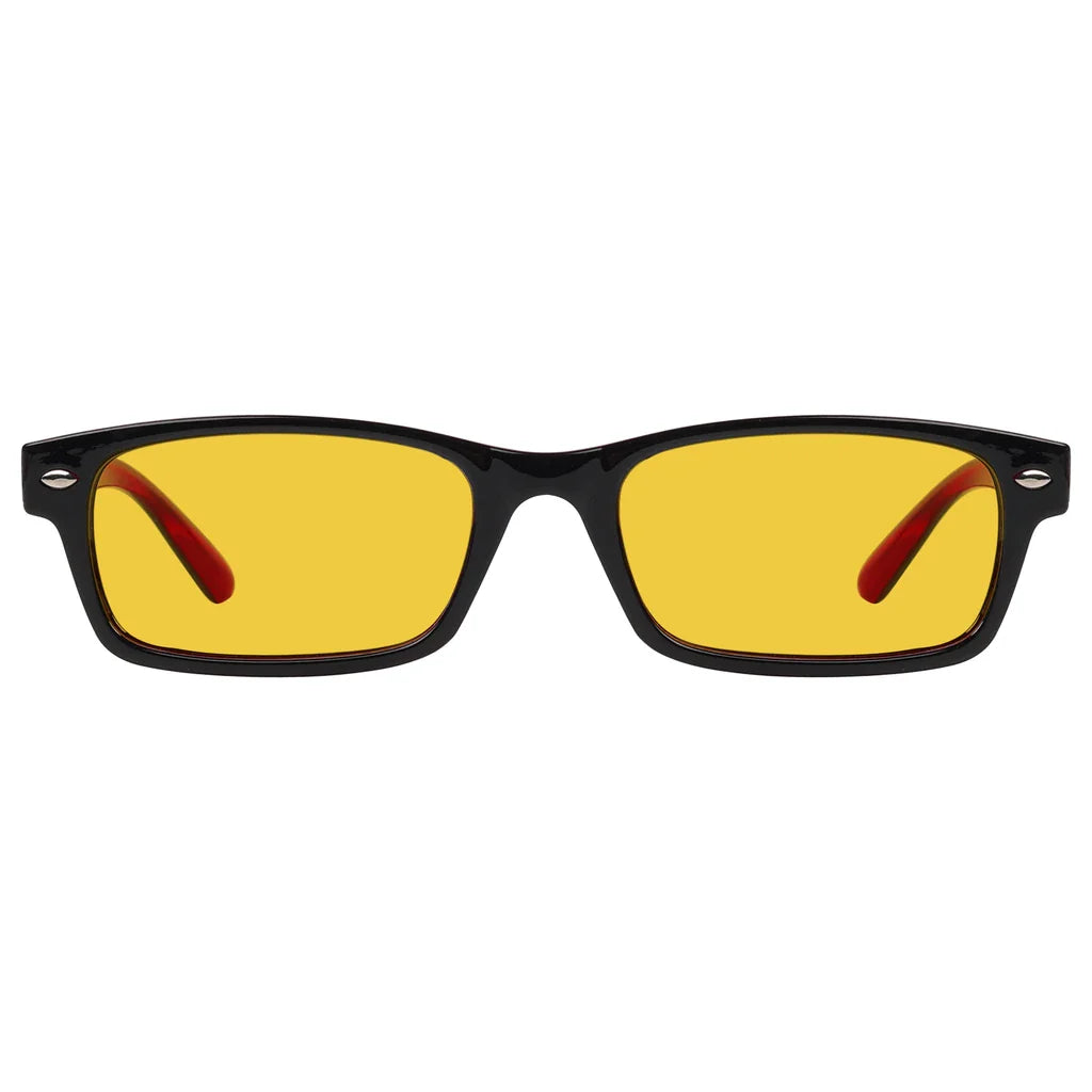 Amber Tinted Blue Light Blocking Glasses Women Men