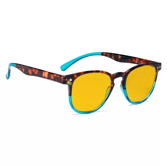 Amber Tinted Blue Light Blocking Reading Glasses