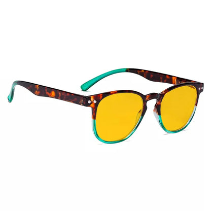 Amber Tinted Blue Light Blocking Reading Glasses