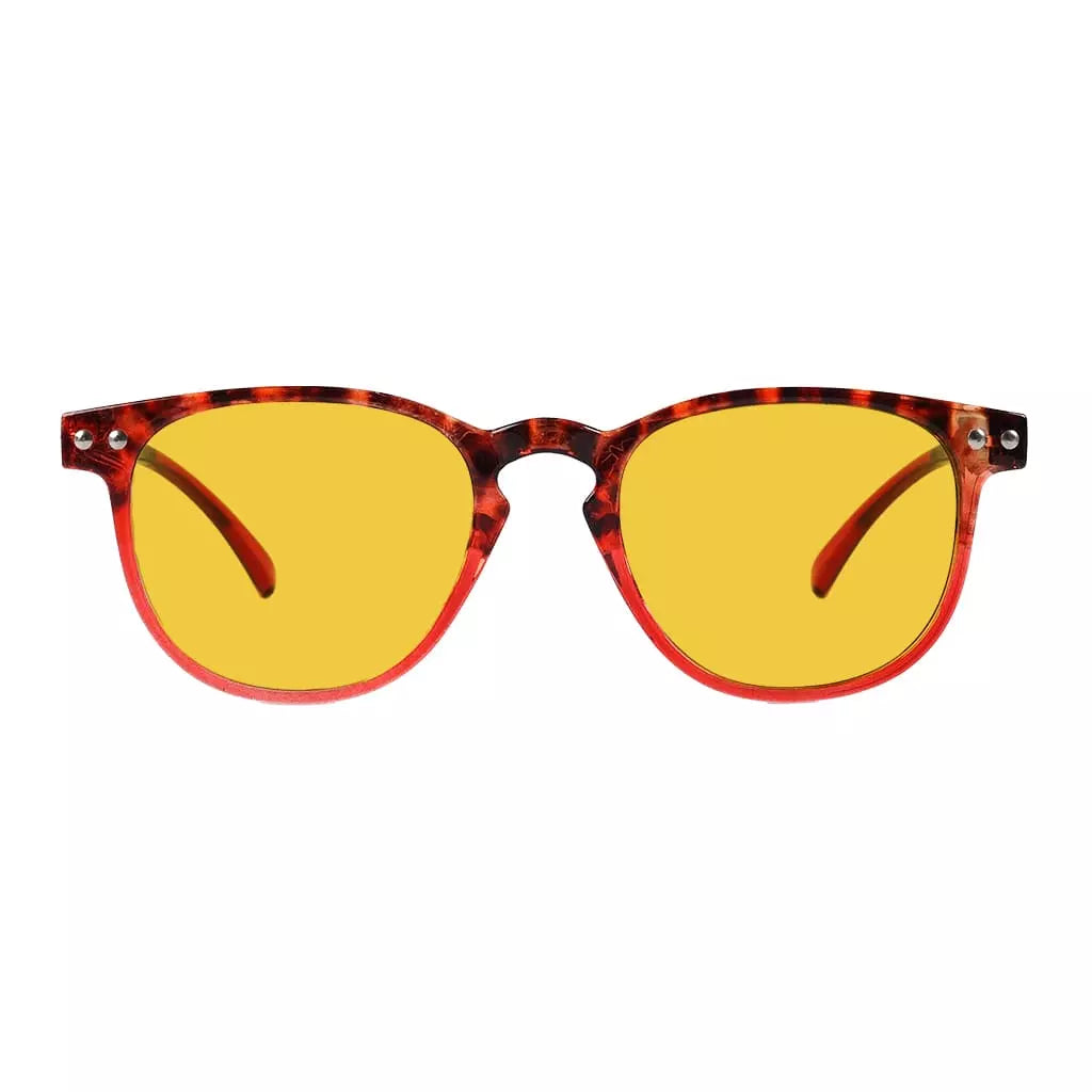 Amber Tinted Blue Light Blocking Reading Glasses