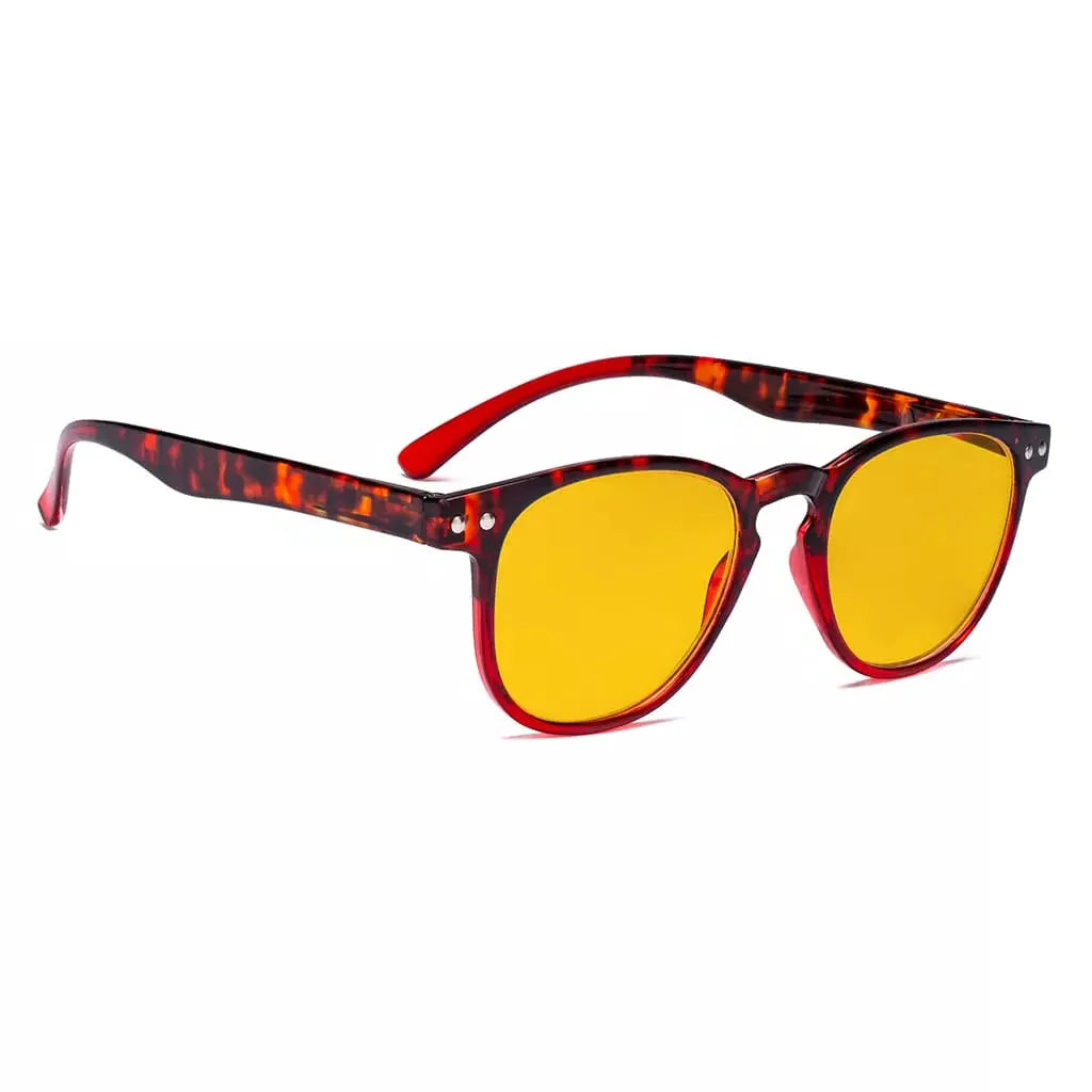 Amber Tinted Blue Light Blocking Reading Glasses