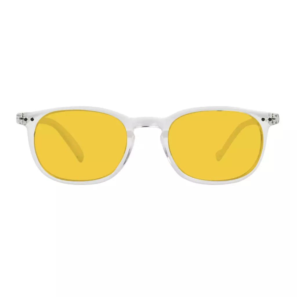 Amber Tinted Blue Light Blocking Reading Glasses For Men Women