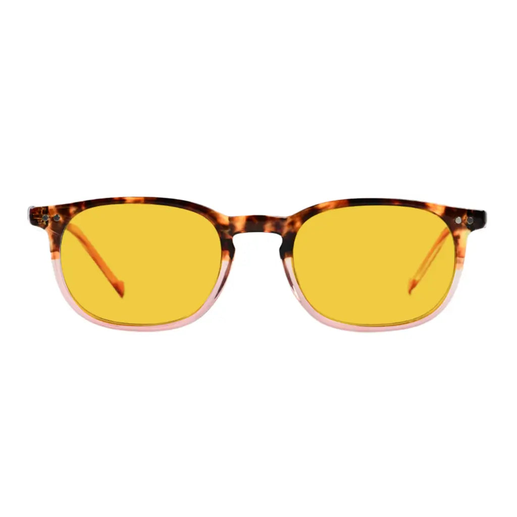 Amber Tinted Blue Light Blocking Reading Glasses For Men Women