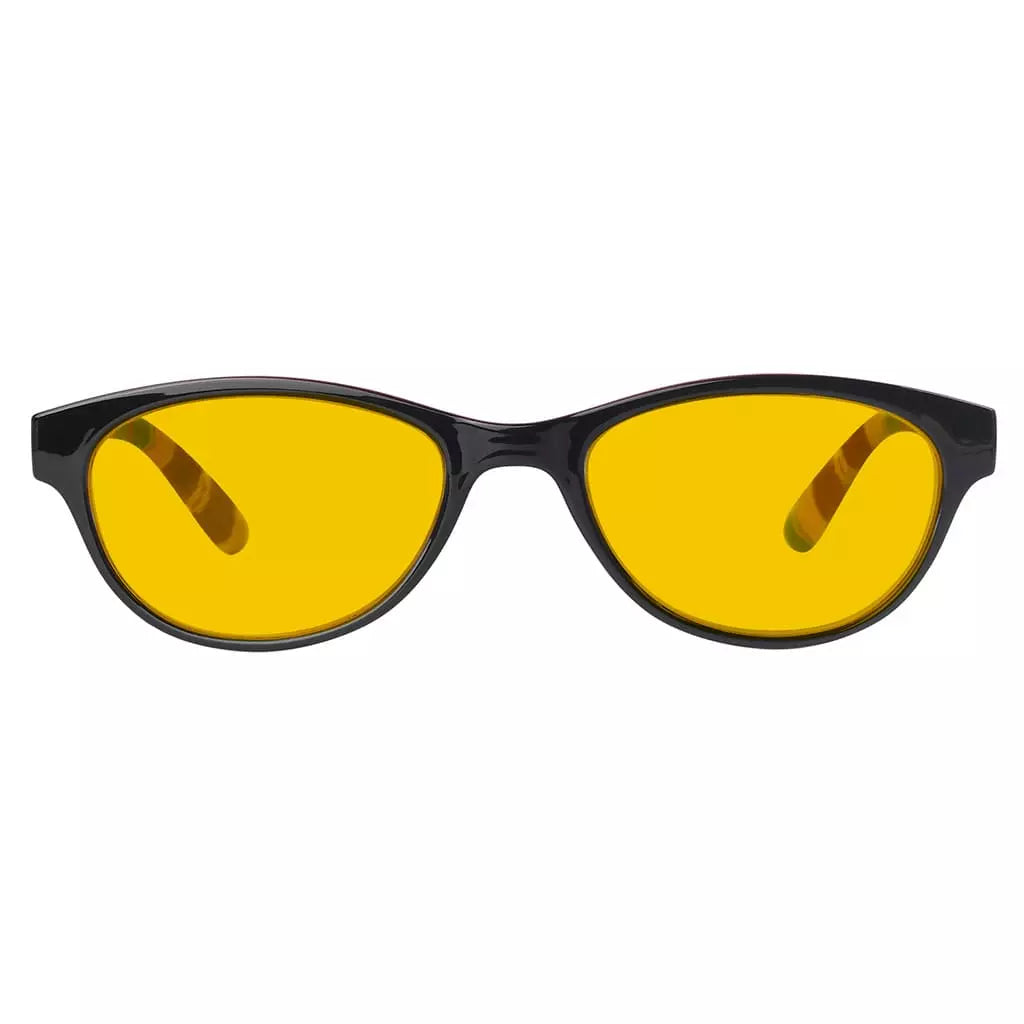 Cat Eye Amber Tinted Patterned Blue Light Blocking Reading Glasses Women