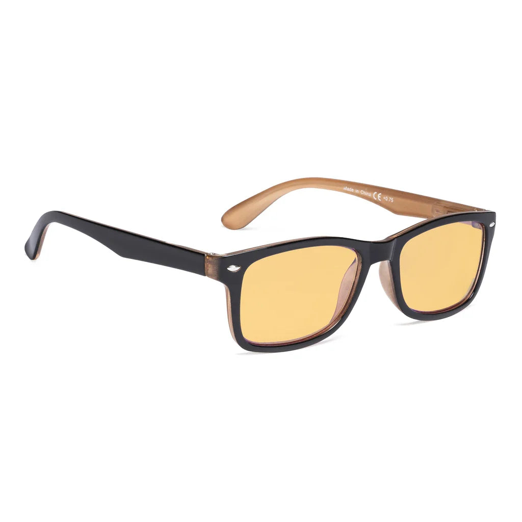 Amber Tinted Blue Light Blocking Reading Glasses Women Men