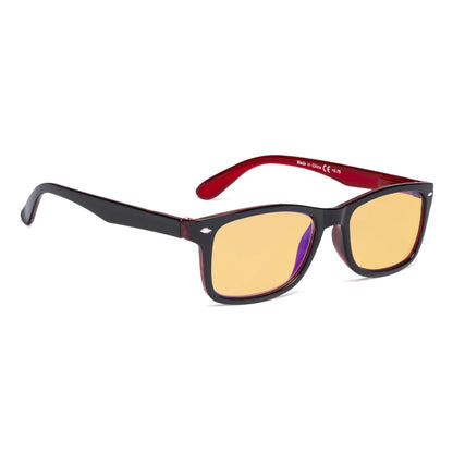Amber Tinted Blue Light Blocking Reading Glasses Women Men