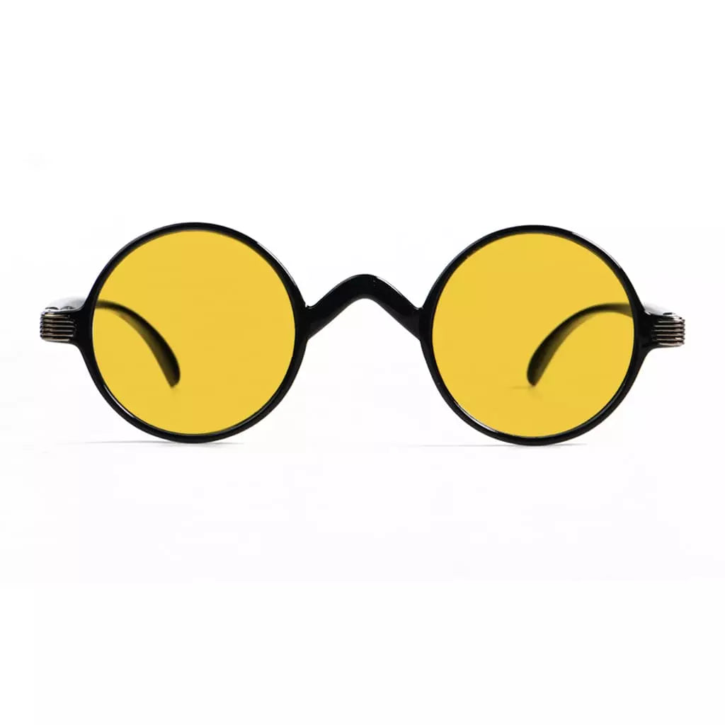 Amber Tinted Round Blue Light Blocking Reading Glasses Women Men