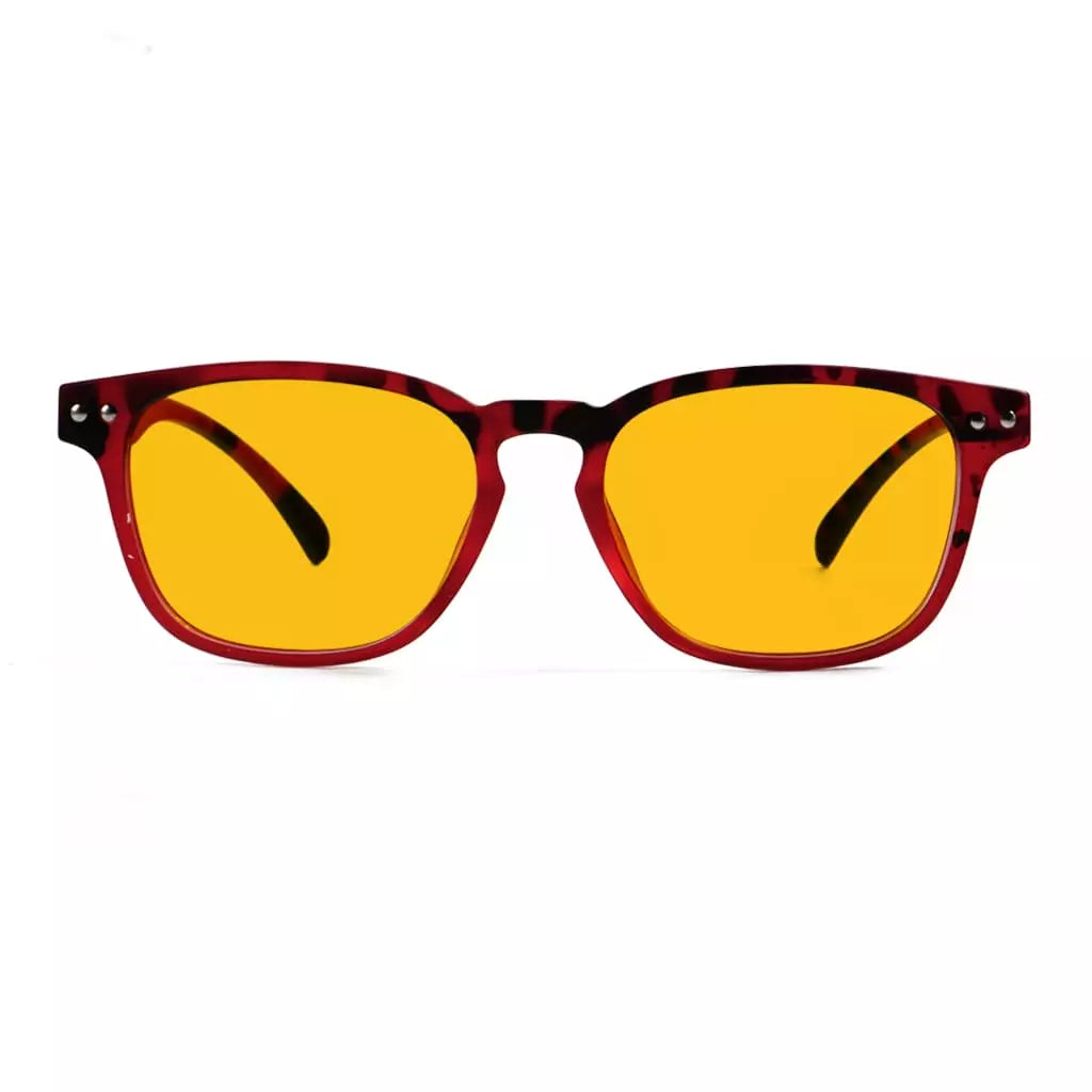 Amber Tinted Blue Light Blocking Reading Glasses Women