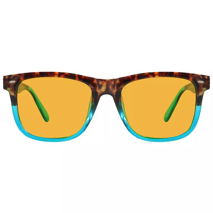 Amber Tinted Blue Light Blocking Reading Glasses Women