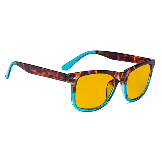 Amber Tinted Blue Light Blocking Reading Glasses Women