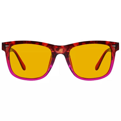 Amber Tinted Blue Light Blocking Reading Glasses Women