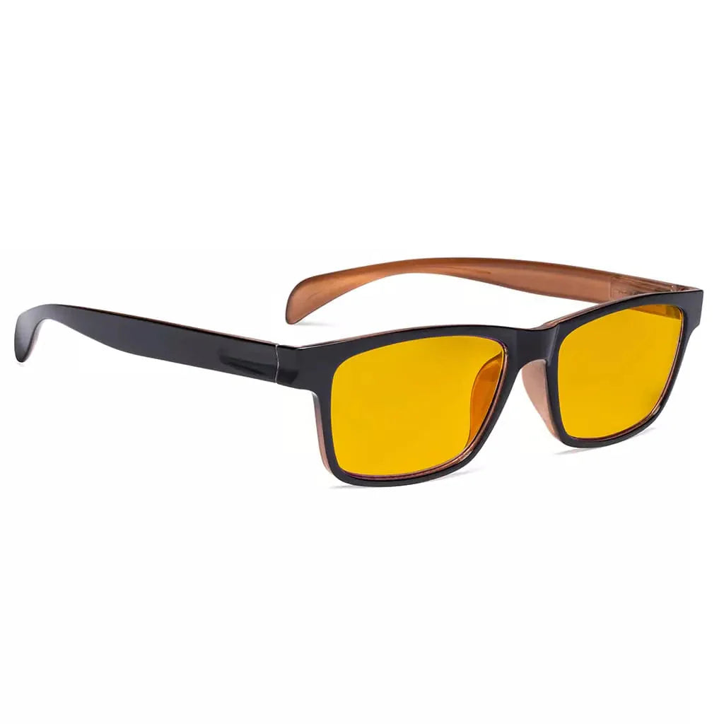 Amber Tinted Blue Light Blocking Reading Glasses Women Men