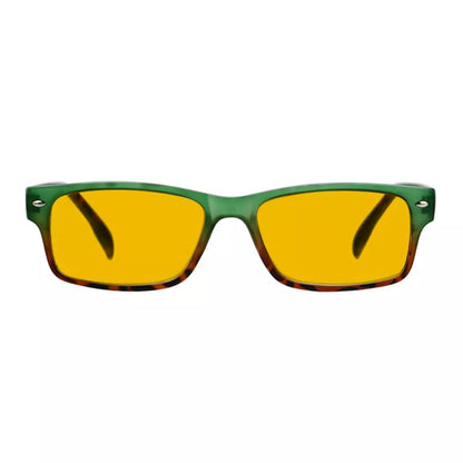 Amber Tinted Blue Light Blocking Eyeglasses Reading Glasses