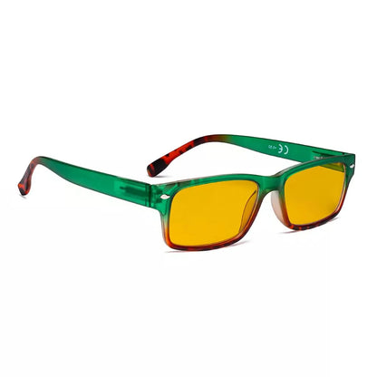 Amber Tinted Blue Light Blocking Eyeglasses Reading Glasses
