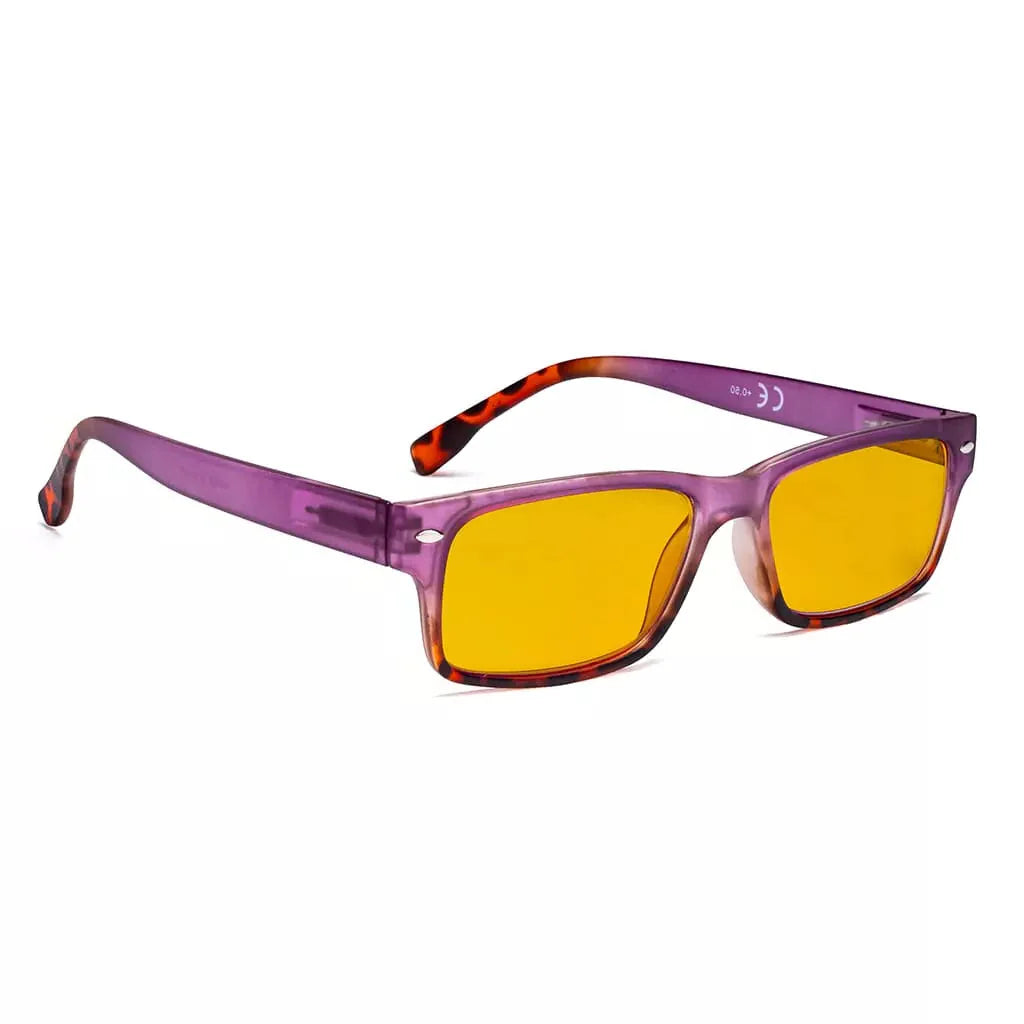 Amber Tinted Blue Light Blocking Eyeglasses Reading Glasses