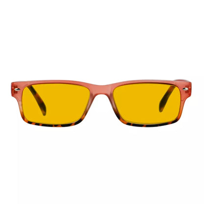 Amber Tinted Blue Light Blocking Eyeglasses Reading Glasses