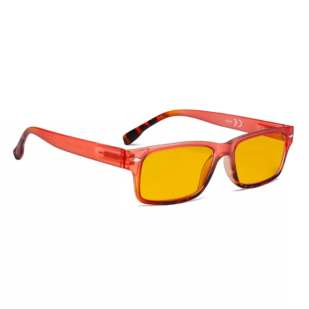 Amber Tinted Blue Light Blocking Eyeglasses Reading Glasses