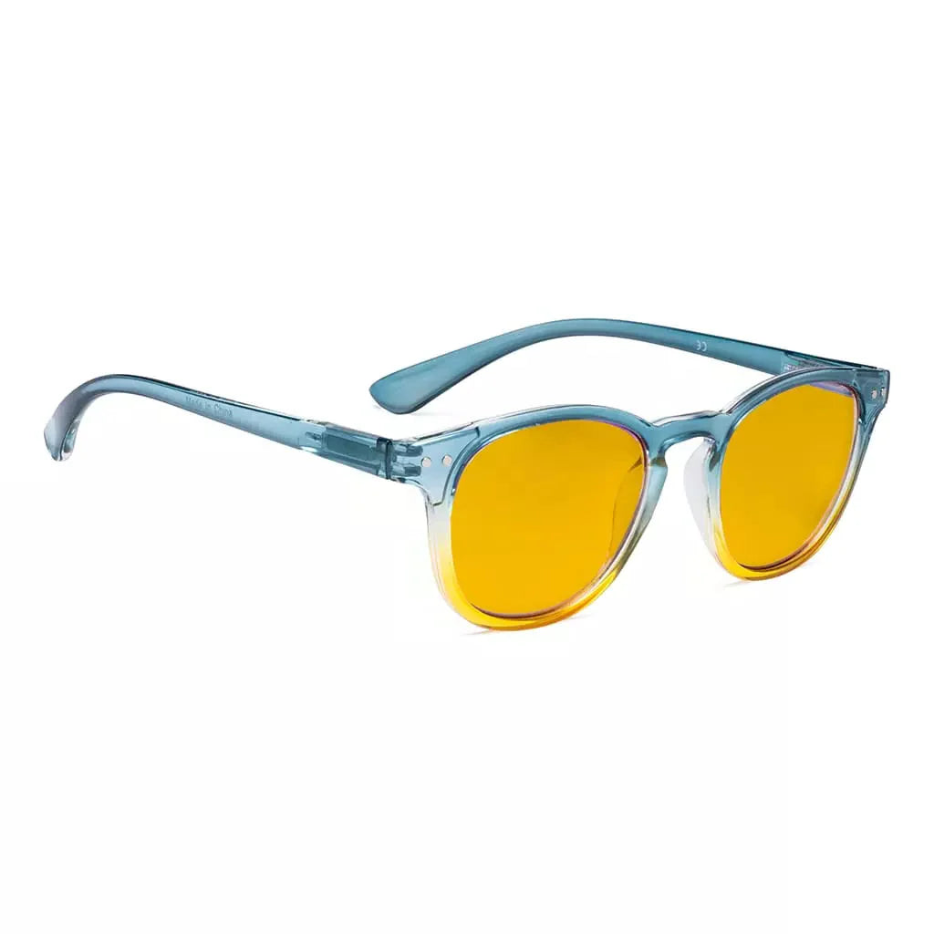Amber Tinted Blue Light Blocking Reading Glasses Cheaters