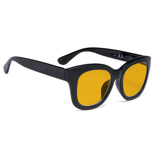 Amber Tinted Blue Light Blocking Reading Glasses Women