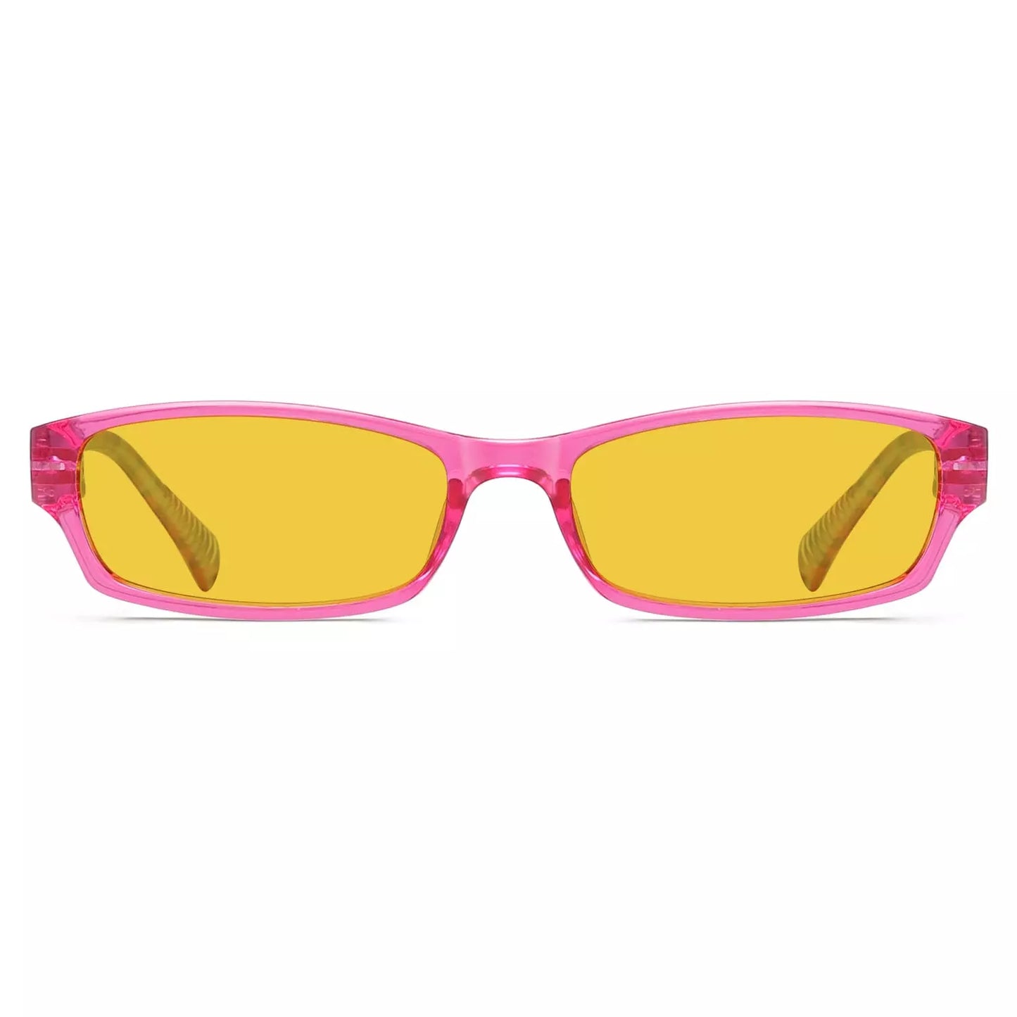 Amber Tinted Patterned Blue Light Blocking Reading Glasses Women