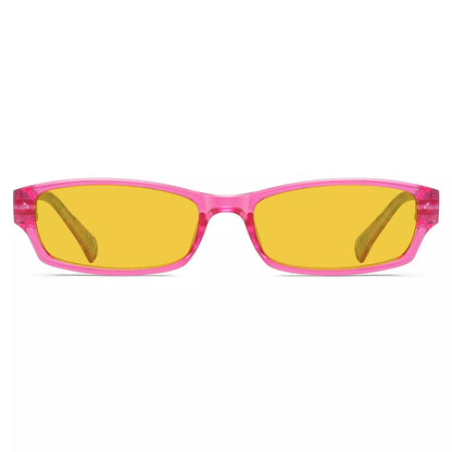 Amber Tinted Patterned Blue Light Blocking Reading Glasses Women