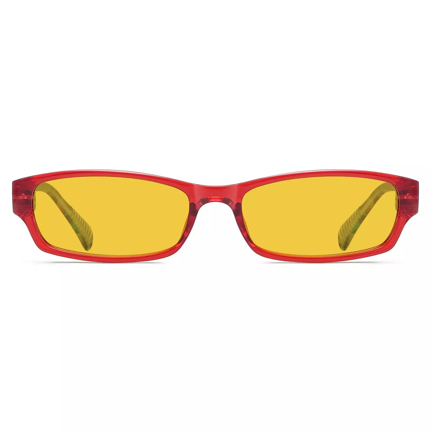 Amber Tinted Patterned Blue Light Blocking Reading Glasses Women