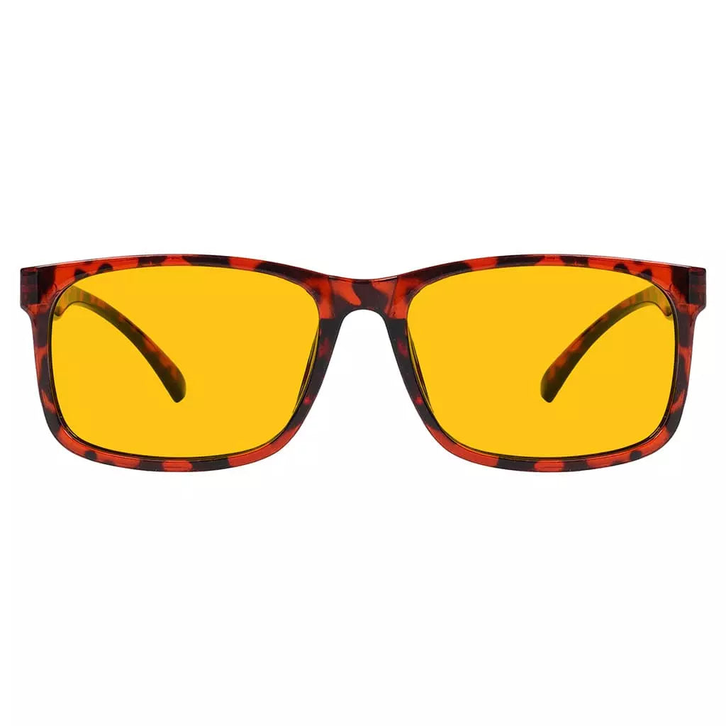 Amber Tinted Two-tone Blue Light Blocking Reading Glasses Women Men