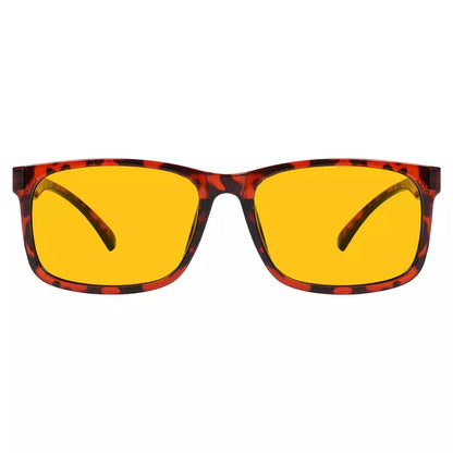 Amber Tinted Two-tone Blue Light Blocking Reading Glasses Women Men