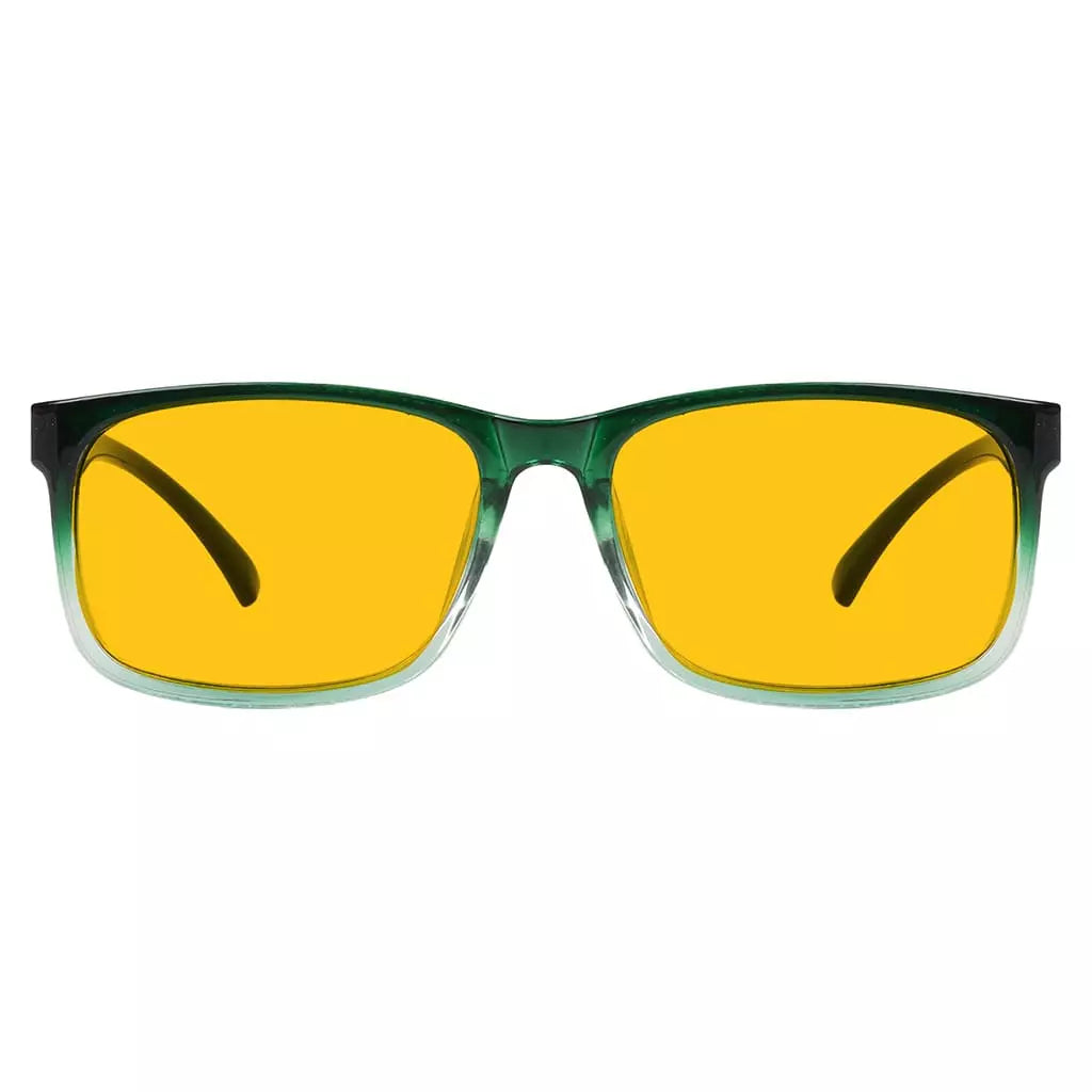 Amber Tinted Two-tone Blue Light Blocking Reading Glasses Women Men