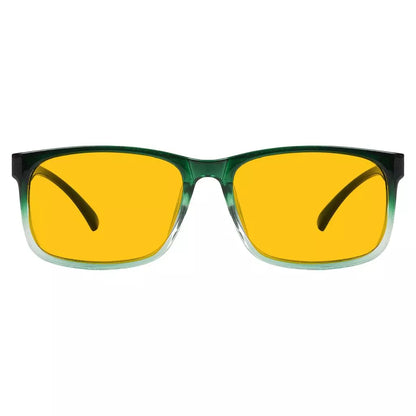 Amber Tinted Two-tone Blue Light Blocking Reading Glasses Women Men