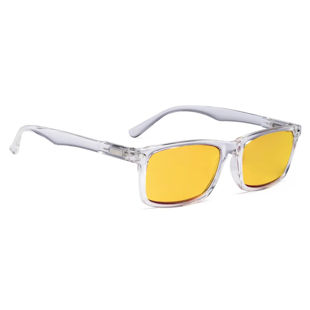 Amber Tinted Blue Light Blocking Reading Glasses Women Men