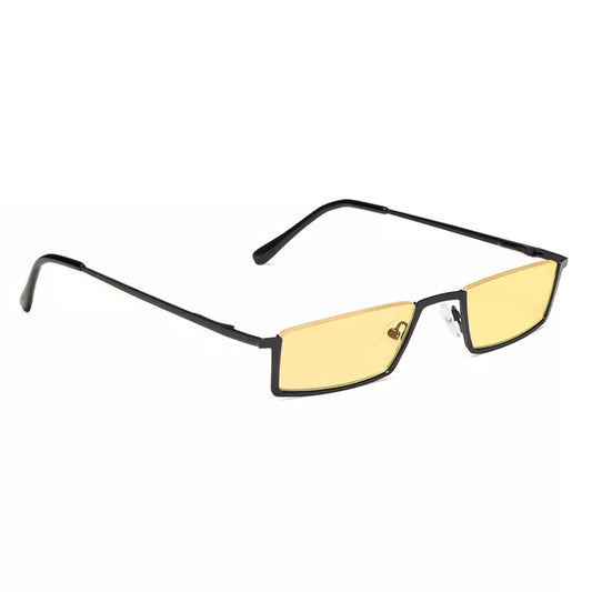 Amber Tinted Half Rim Blue Light Blocking Reading Glasses Men