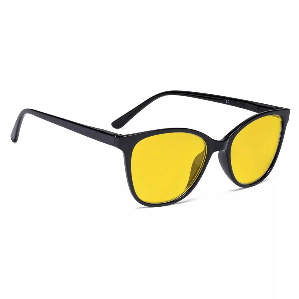 Amber Tinted Patterned Design Blue Light Blocking Reading Glasses