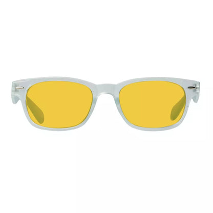 Amber Tinted Two-tone Blue Light Blocking Reading Glasses Women