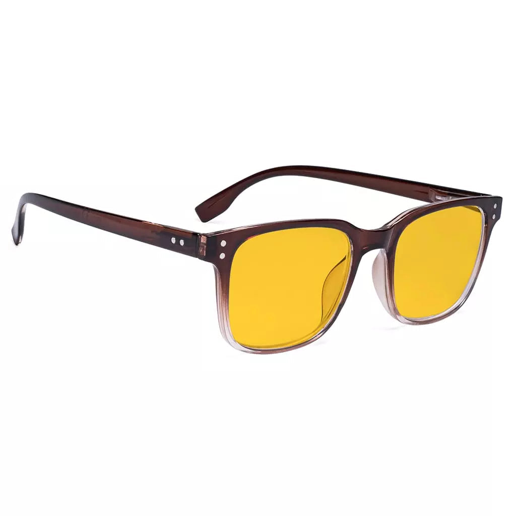 Amber Tinted Blue Light Blocking Reading Glasses Women