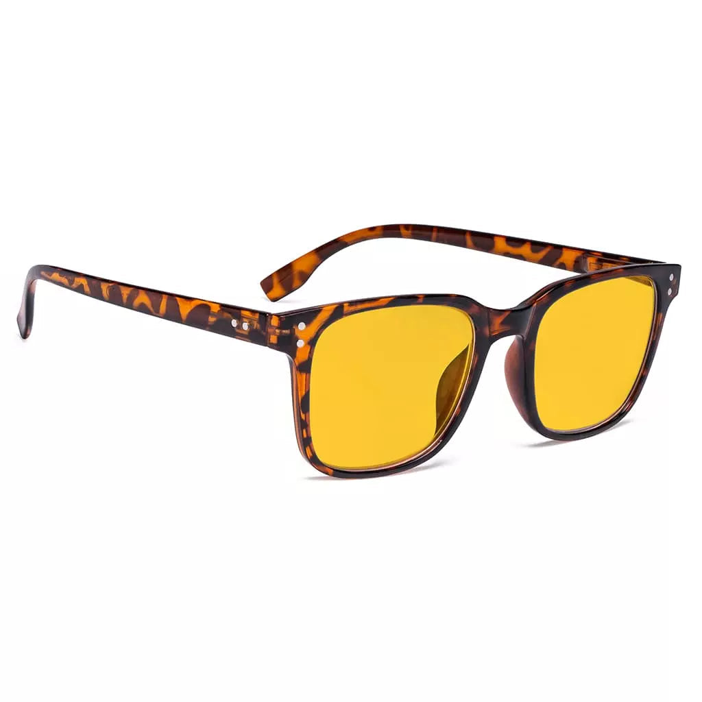 Amber Tinted Blue Light Blocking Reading Glasses Women