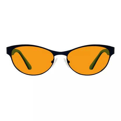 Cat-eye Blue Light Blocking Glasses Orange Tinted Women