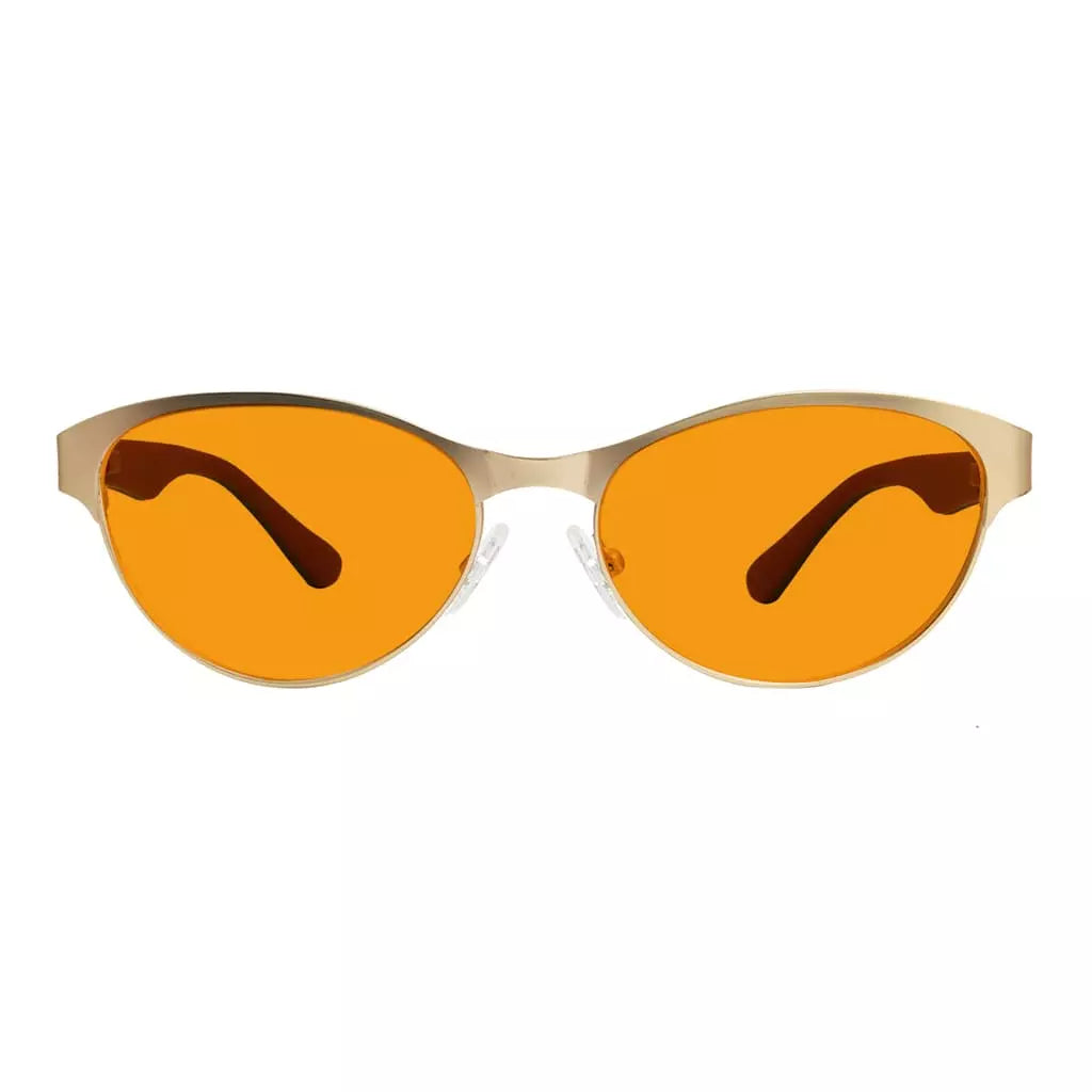 Cat-eye Blue Light Blocking Glasses Orange Tinted Women