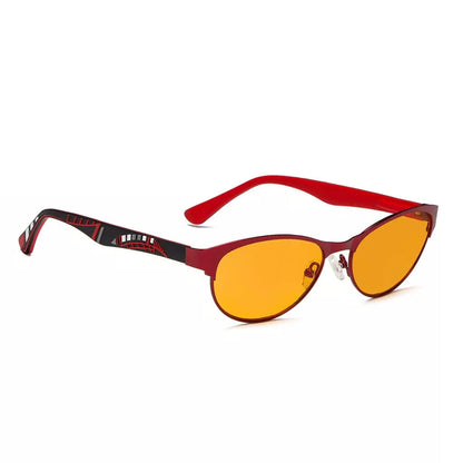 Cat-eye Blue Light Blocking Glasses Orange Tinted Women