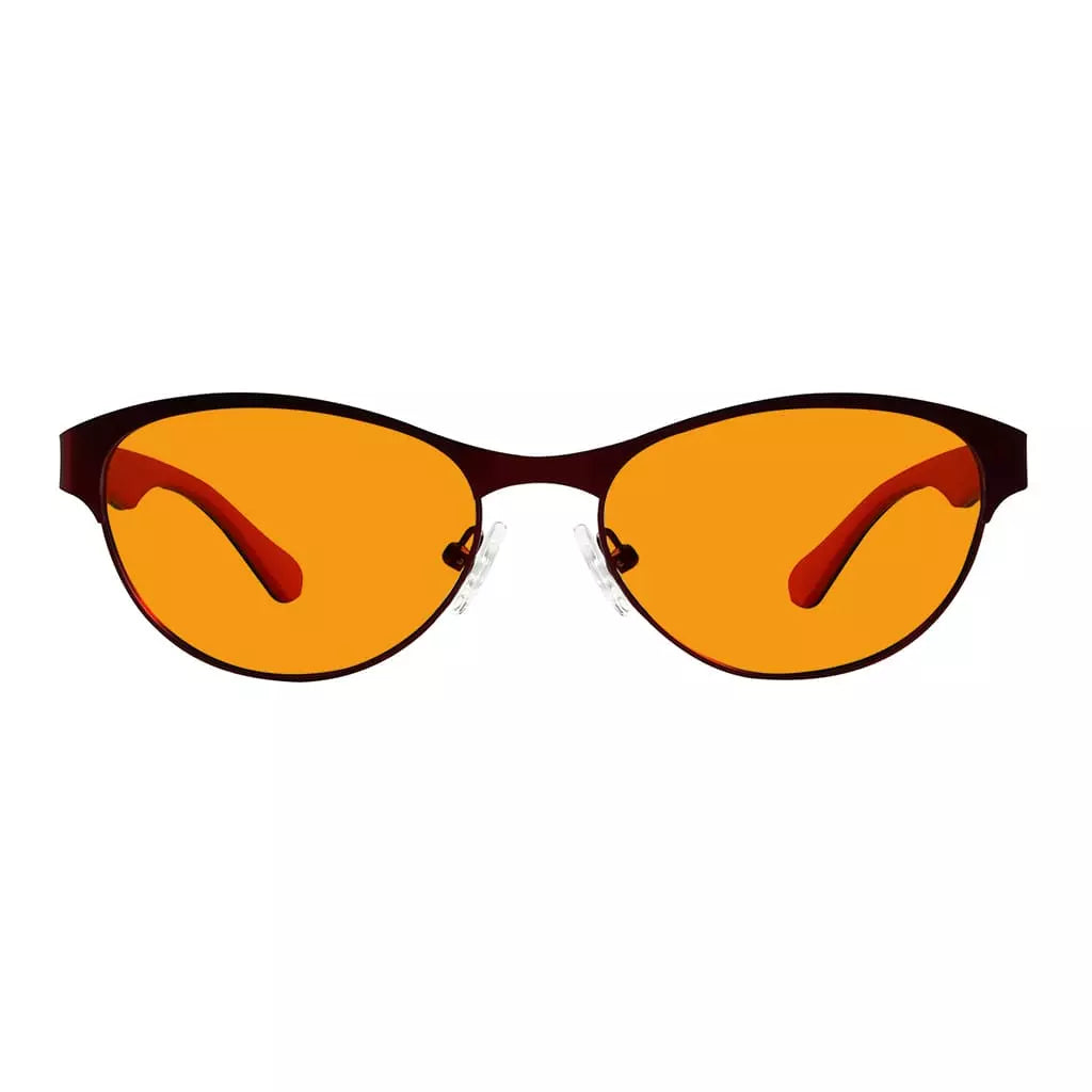 Cat-eye Blue Light Blocking Glasses Orange Tinted Women