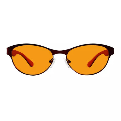 Cat-eye Blue Light Blocking Glasses Orange Tinted Women