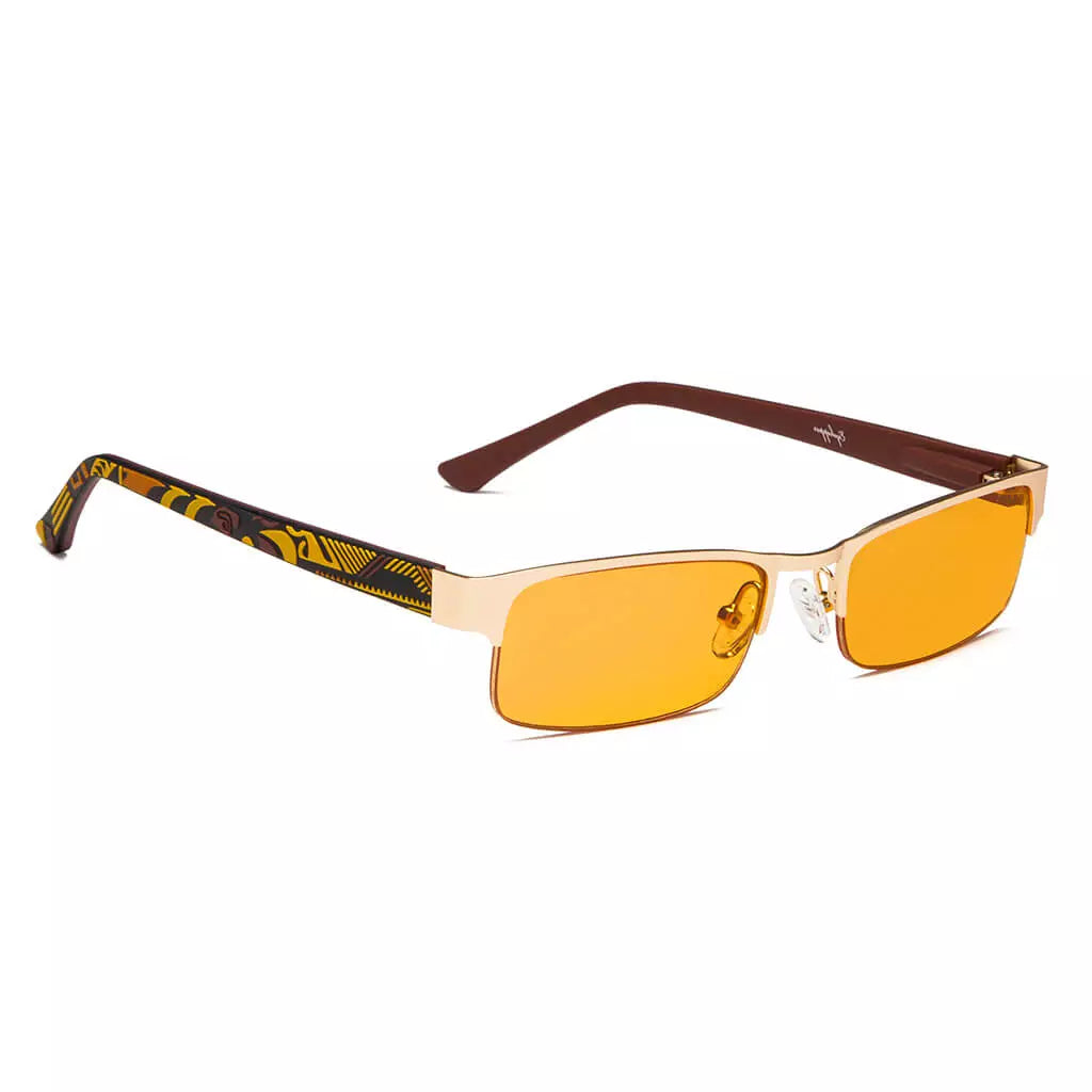 Orange Tinted Blue Light Blocking Reading Glasses Men Women