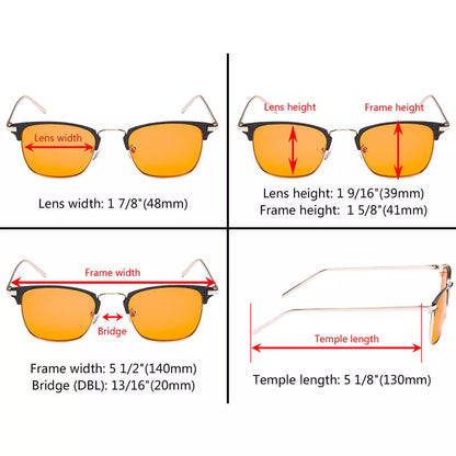 Titanium Blue Light Blocking Reading Glasses Women Men