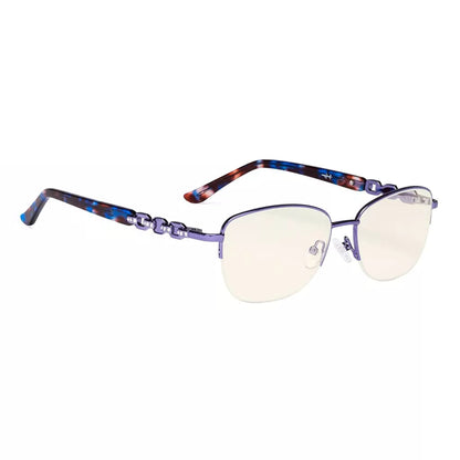 Half-Rim Blue Light Blocking Glasses Women