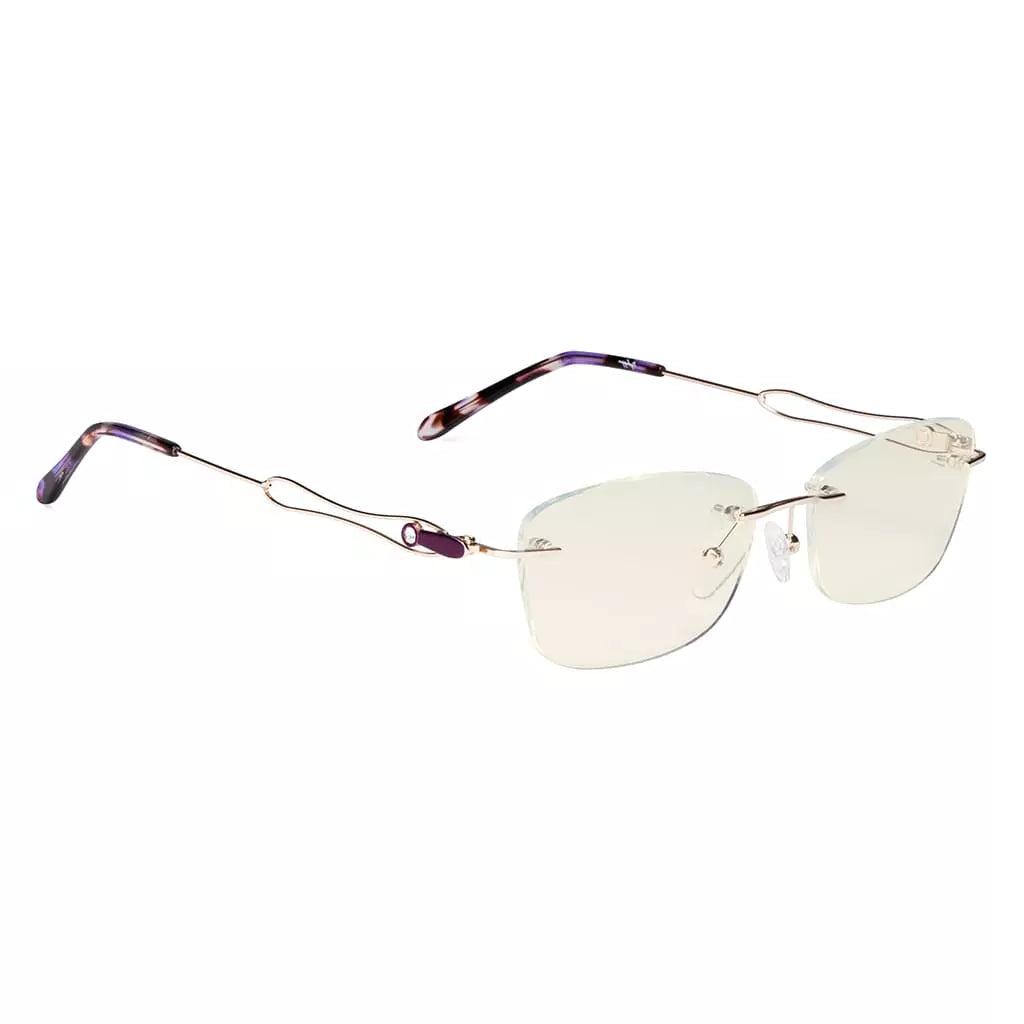 Rimless Blue Light Blocking Glasses Women