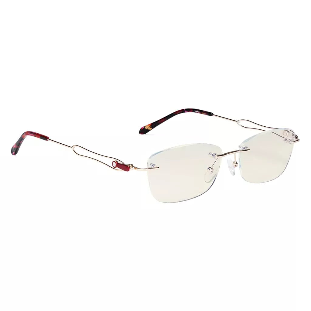 Rimless Blue Light Blocking Glasses Women