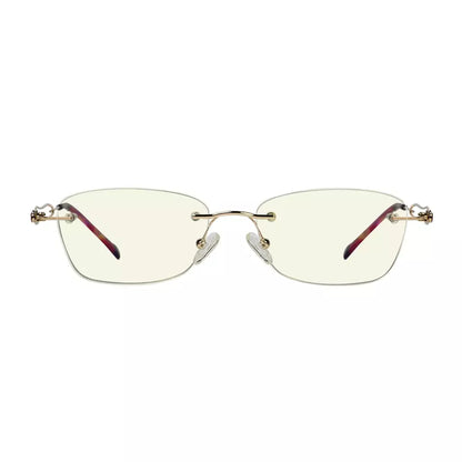 Rimless Blue Light Blocking Reading Glasses Women