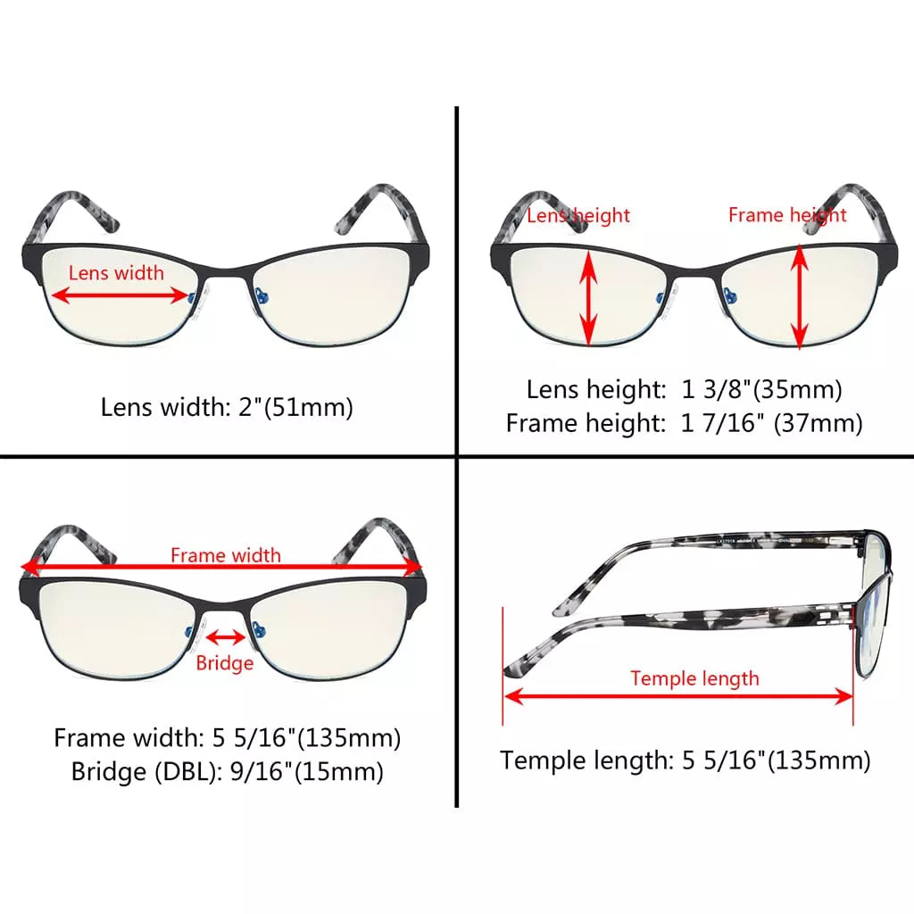 Blue Light Blocking Reading Glasses Women