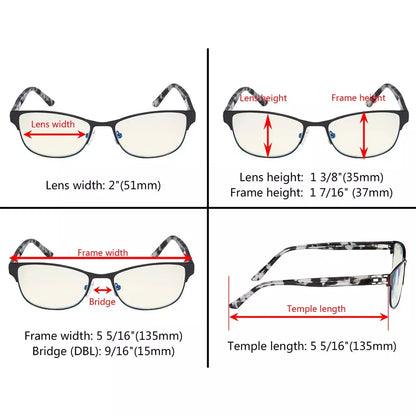 Blue Light Blocking Reading Glasses Women